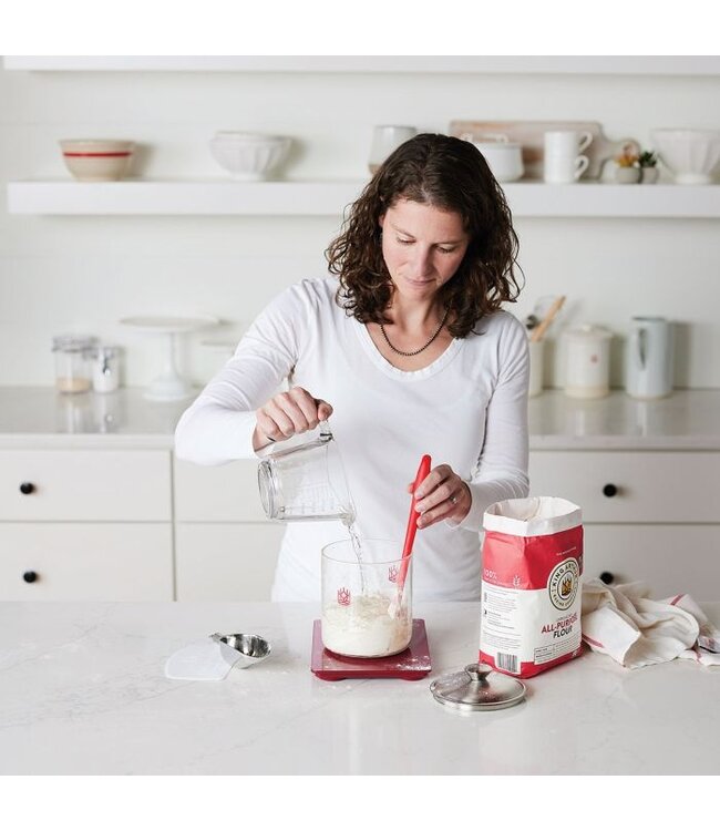 HIC Harold Import Company King Arthur Baking Glass Sourdough Crock