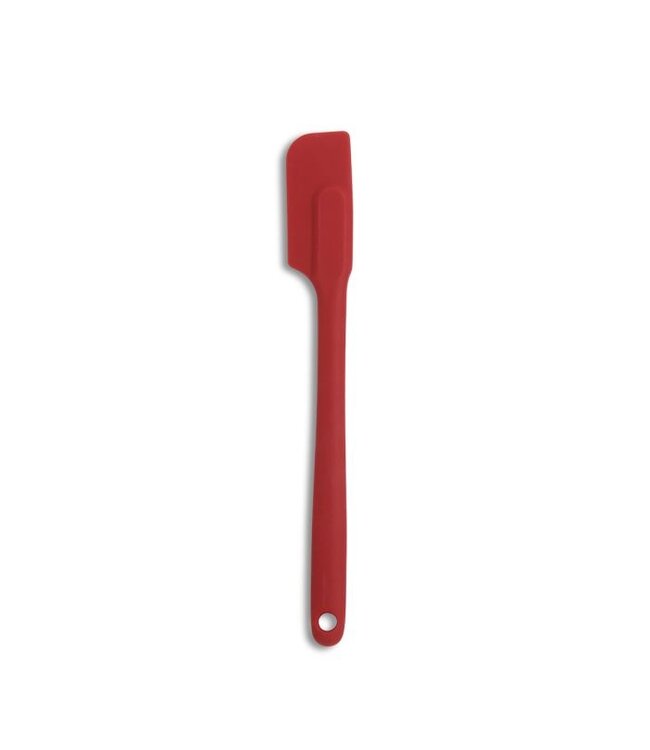 HIC Harold Import Company Silicone Slim Spatula, Red, 10in