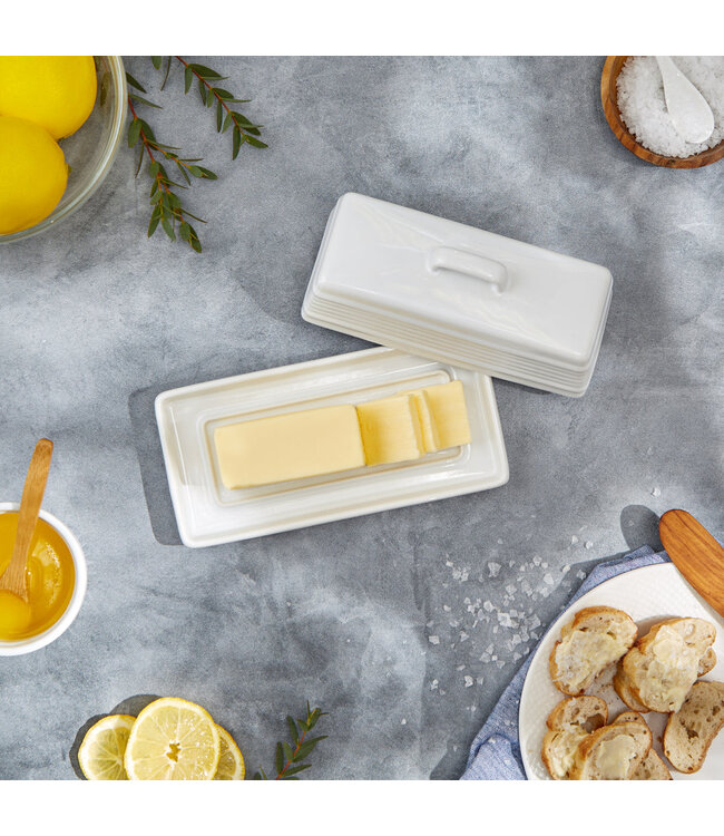 RSVP Stoneware Butter Dish