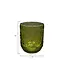 Embossed Drinking Glass - Green