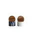 Salt & Pepper Container w/Wood Lid - Set of 2