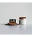 Salt & Pepper Container w/Wood Lid - Set of 2