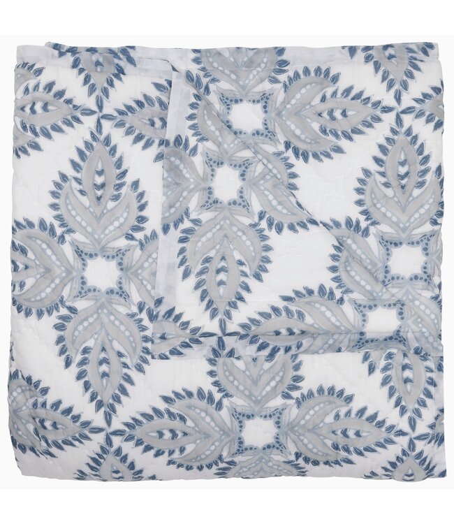John Robshaw Dasati Lapis Quilt