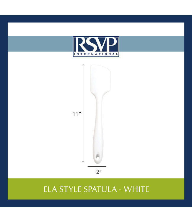RSVP Ela's Style Spatula - White