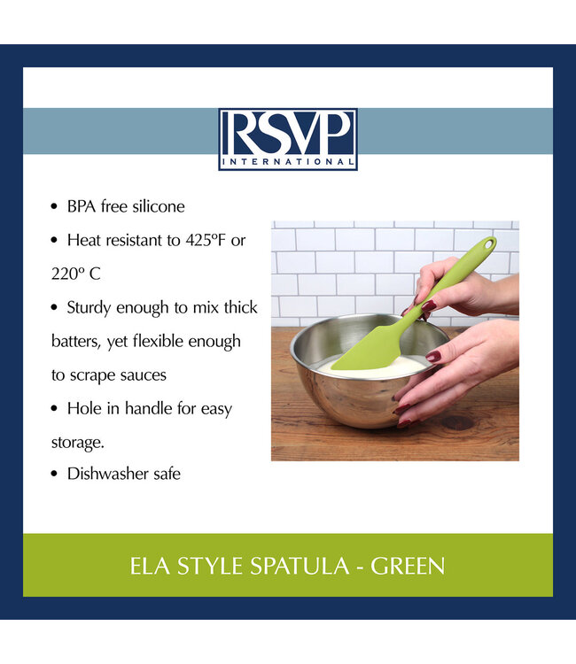RSVP Ela's Style Spatula - Green