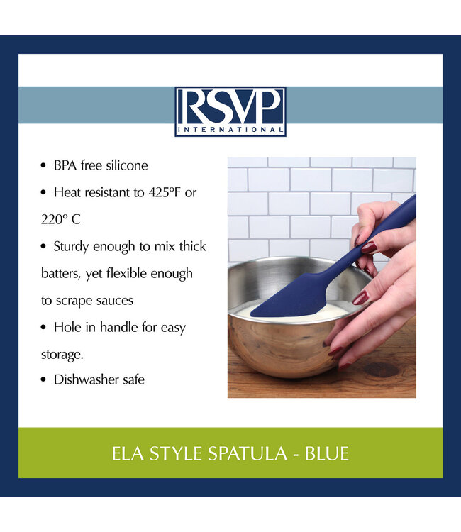 RSVP Ela's Style Spatula - Blue