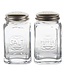 RSVP Retro Glass Salt & Pepper Set - Clear