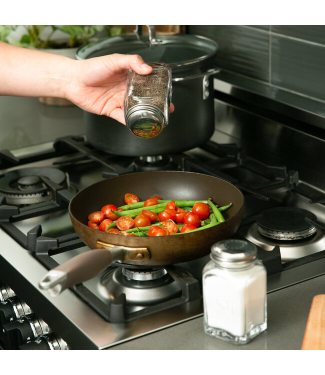 RSVP Retro Glass Salt & Pepper Set - Clear