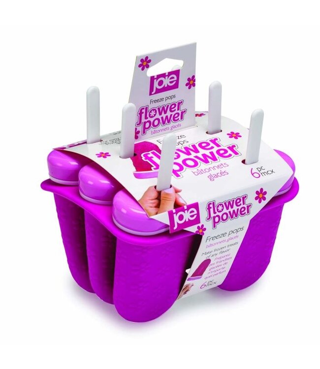HIC Harold Import Company Joie Flower Freeze Ice Pop Tray Design