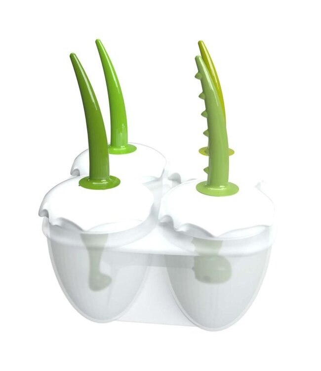 HIC Harold Import Company Joie Dino Eggs Freeze Ice Pop Tray Design