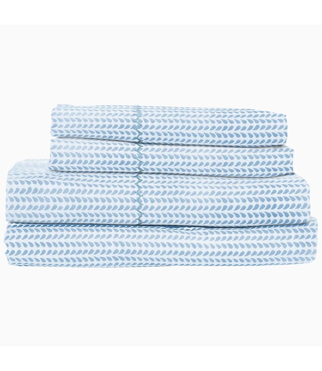 John Robshaw Cinde Light Indigo Organic Sheet Set