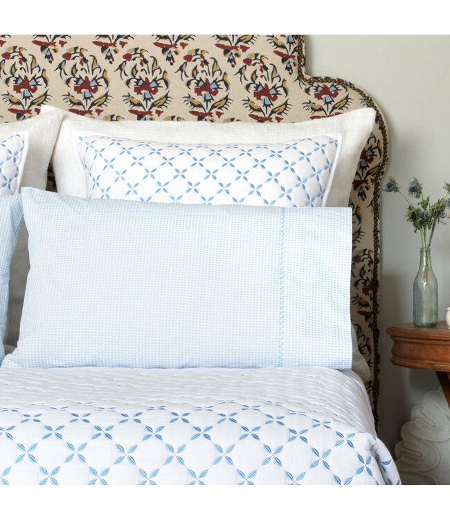 John Robshaw Cinde Light Indigo Organic Sheet Set