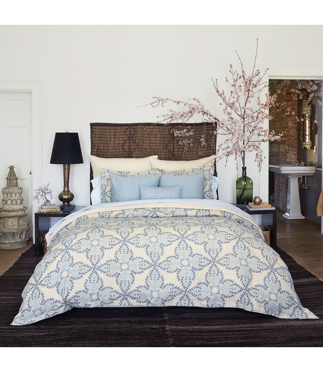 John Robshaw Cinde Light Indigo Organic Sheet Set