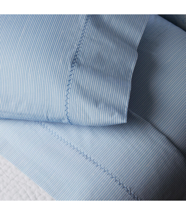John Robshaw Nandi Light Indigo Organic Sheet Set