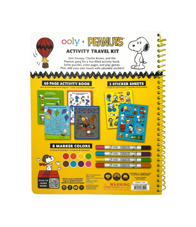 Peanuts Activity Travel Kit & Double-Ended Markers
