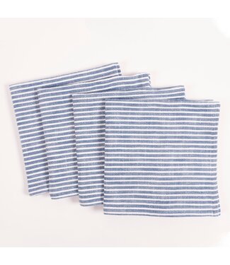 Kaf Home Monaco Slubbed Cotton Dinner Napkins - Set of 4