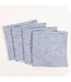 Kaf Home Monaco Slubbed Cotton Dinner Napkins - Set of 4
