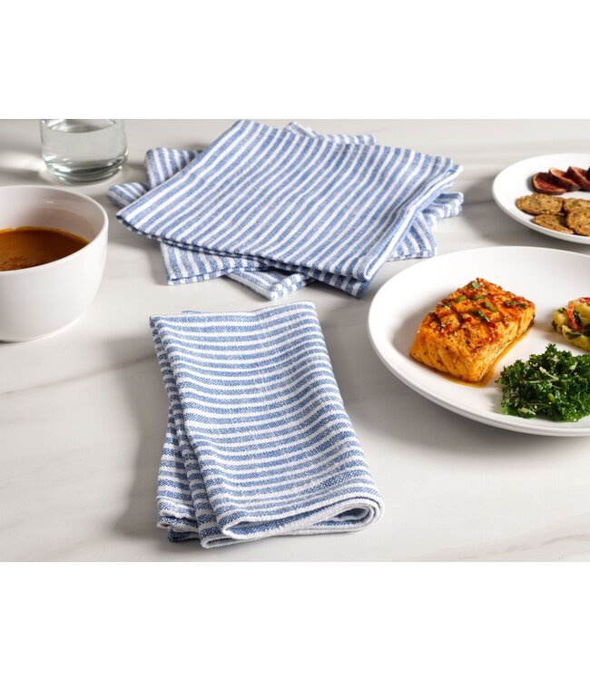 Kaf Home Monaco Slubbed Cotton Dinner Napkins - Set of 4