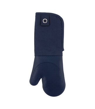 Kaf Home Gourmet Classics 17" Silicone Oven Mitt With Grommet - Blue