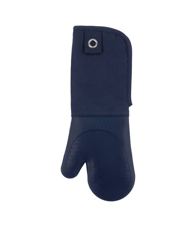 Kaf Home Gourmet Classics 17" Silicone Oven Mitt With Grommet - Blue