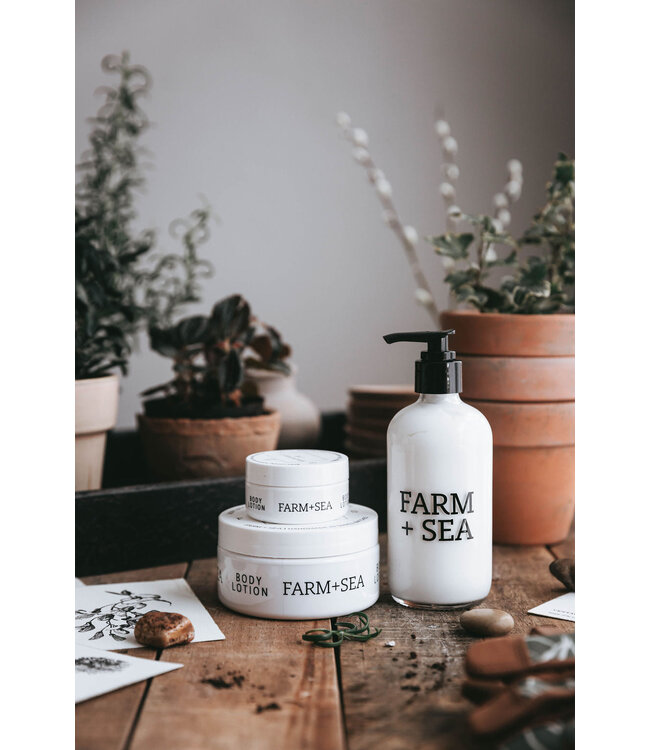 Farm + Sea Body Lotion - Glass Pump Bottle