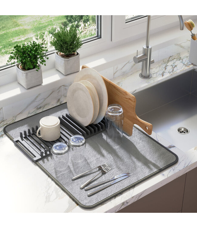 Umbra - UDry Dish Drying Rack with Mat