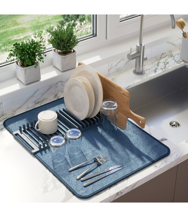 Umbra - UDry Dish Drying Rack with Mat