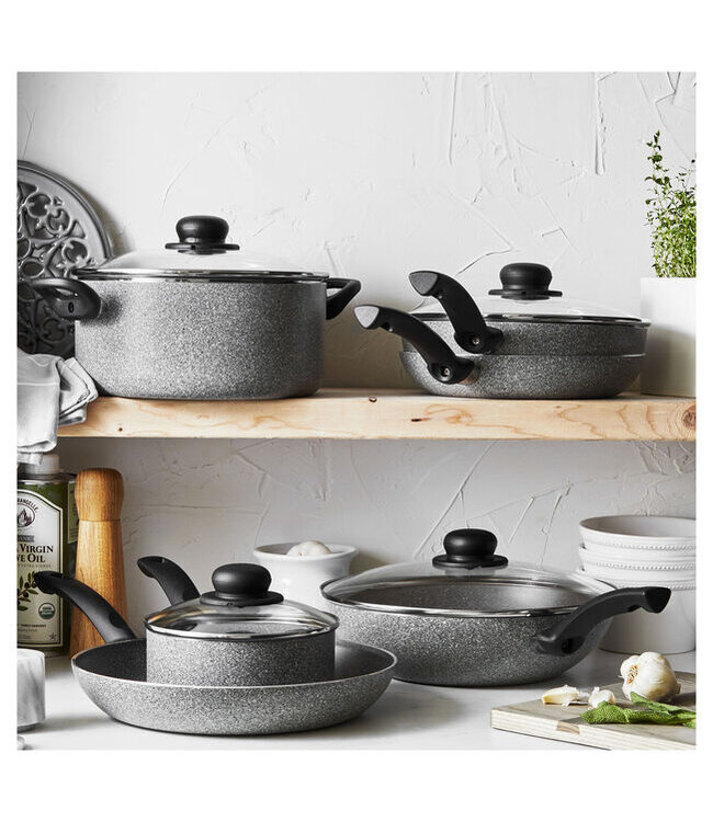 Zwilling BALLARINI Asti by HENCKELS 10-pc Aluminum Nonstick Cookware Set