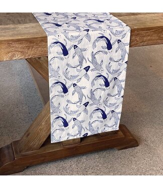 Mahogany Table Runner - Fish Pond