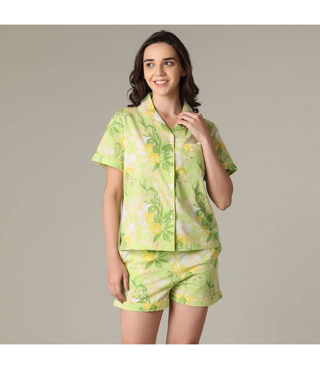 Mahogany Sorrento Green Shorts PJ Set