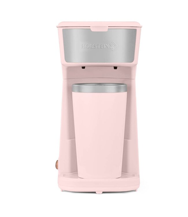 Personal Coffee Maker w/ Travel Mug - Pink