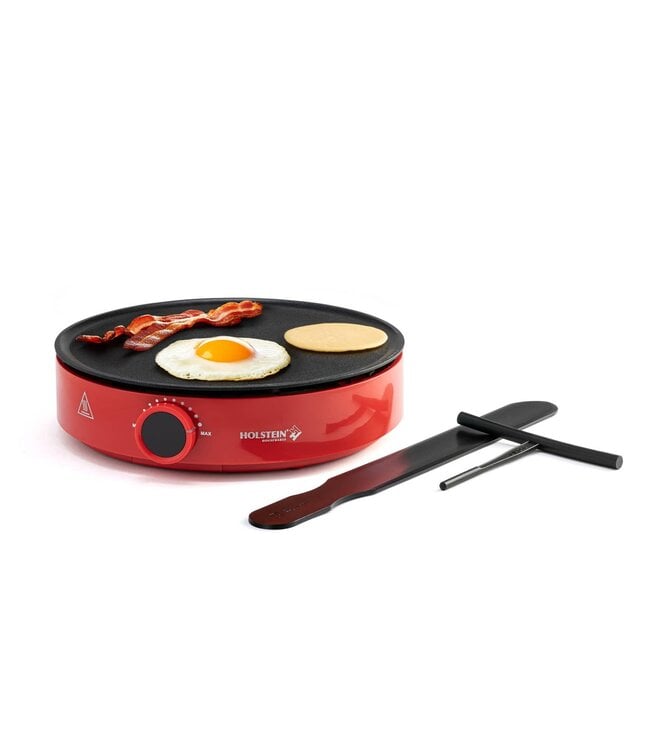 12 inch Red Griddle and Crepe Maker
