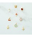 Lucky Feather Garden Charms - Gold Mushroom