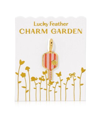 Lucky Feather Garden Charms - Gold Pickleball