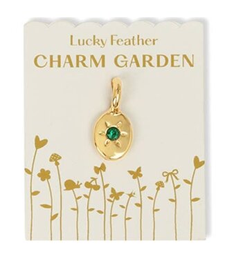 Lucky Feather Garden Charms - Birthstones