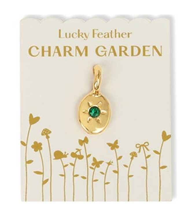 Lucky Feather Garden Charms - Birthstones