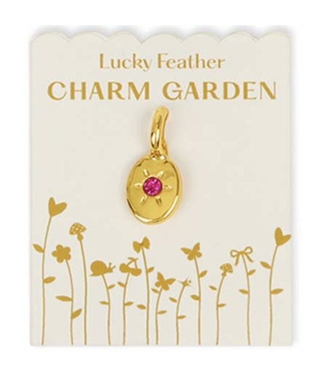 Lucky Feather Garden Charms - Birthstones