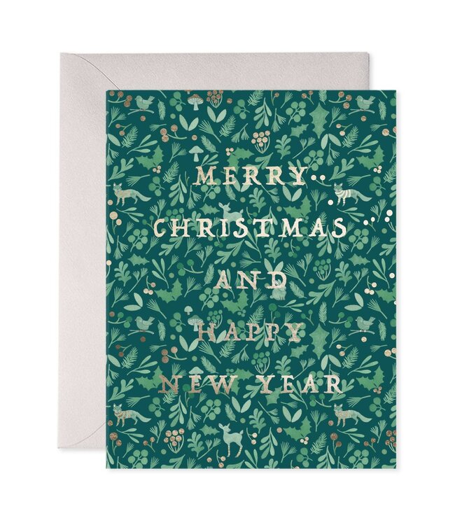 E. Frances Winter Forest Christmas & New Year Cards (Boxed Set of 6)