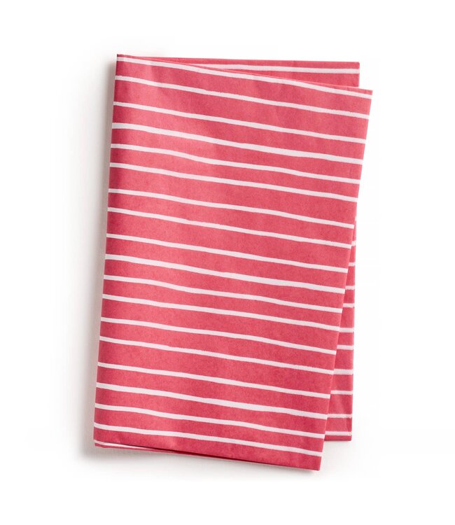 E. Francis Red and White Stripe Tissue Paper