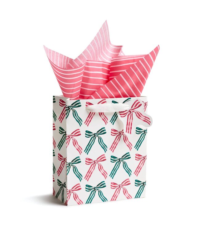 E. Francis Red and White Stripe Tissue Paper