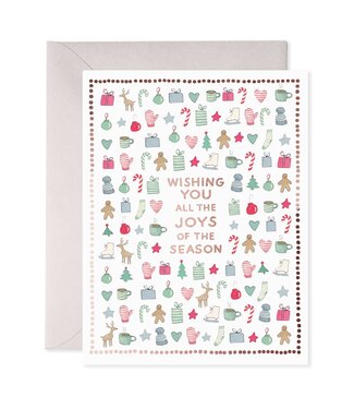 E. Francis Merry Motif Holiday Greeting Card
