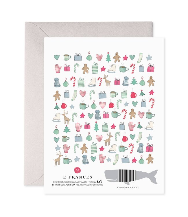 E. Francis Merry Motif Holiday Greeting Card