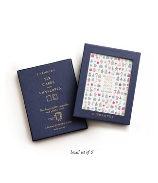 E. Francis Merry Motif Cards (Boxed Set of 6)