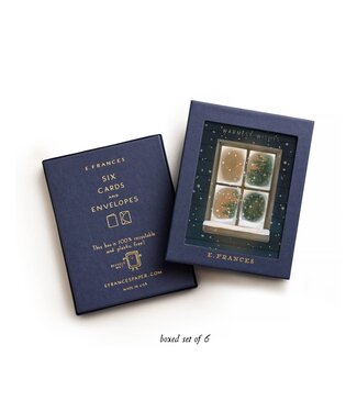 E. Frances Frosty Window Cards (Boxed Set of 6)