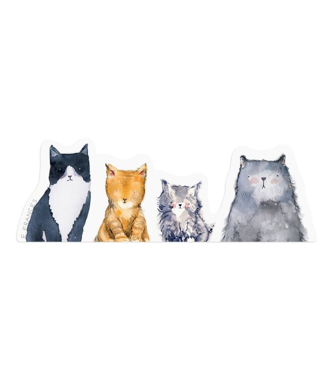 E. Francis Cat's Meow Sticker