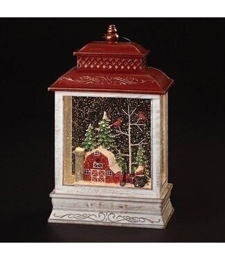 Lighted Swirl Lantern