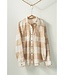 Relaxed Checkered Button-Up Western Boho Shirt Top