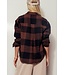 Relaxed Checkered Button-Up Western Boho Shirt Top