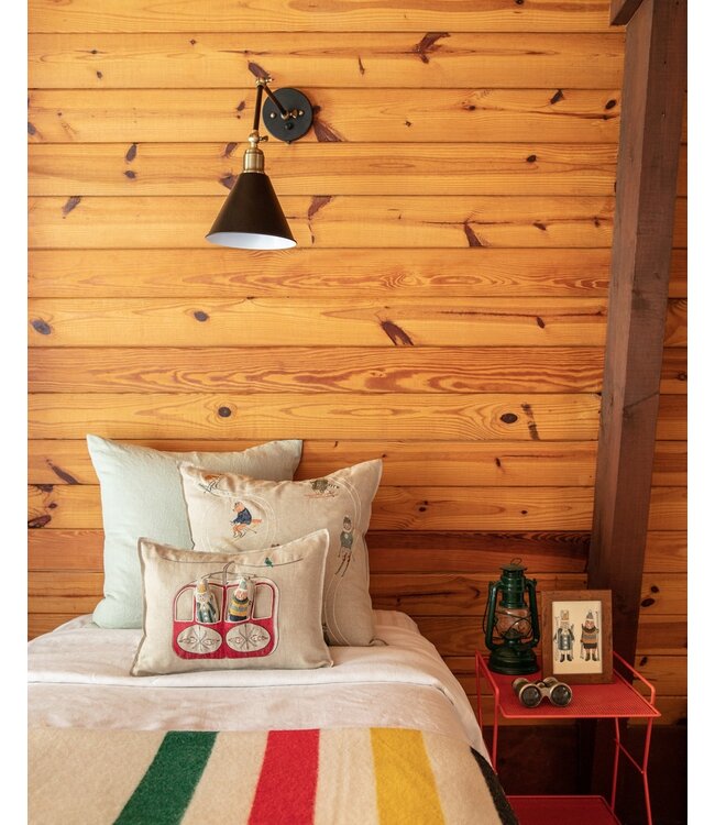 Coral & Tusk Pillow - Gondola Ski Lift