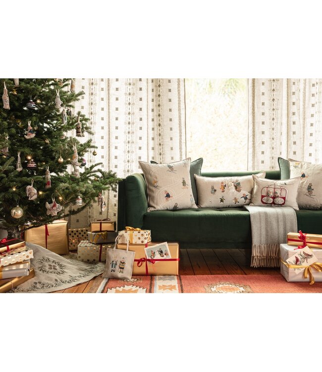 Coral & Tusk Pillow - Gondola Ski Lift